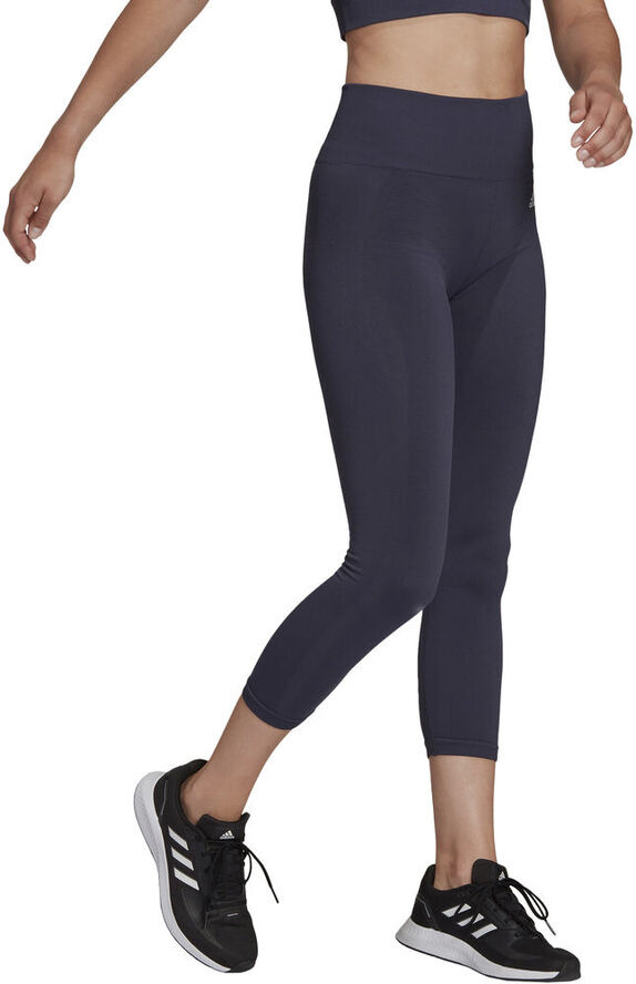 adidas Aeroknit Yoga Seamless 7/8 træningstights Blå