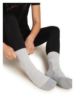 Chaussettes Icebreaker Merino Hike  Light Crew Gris Femme