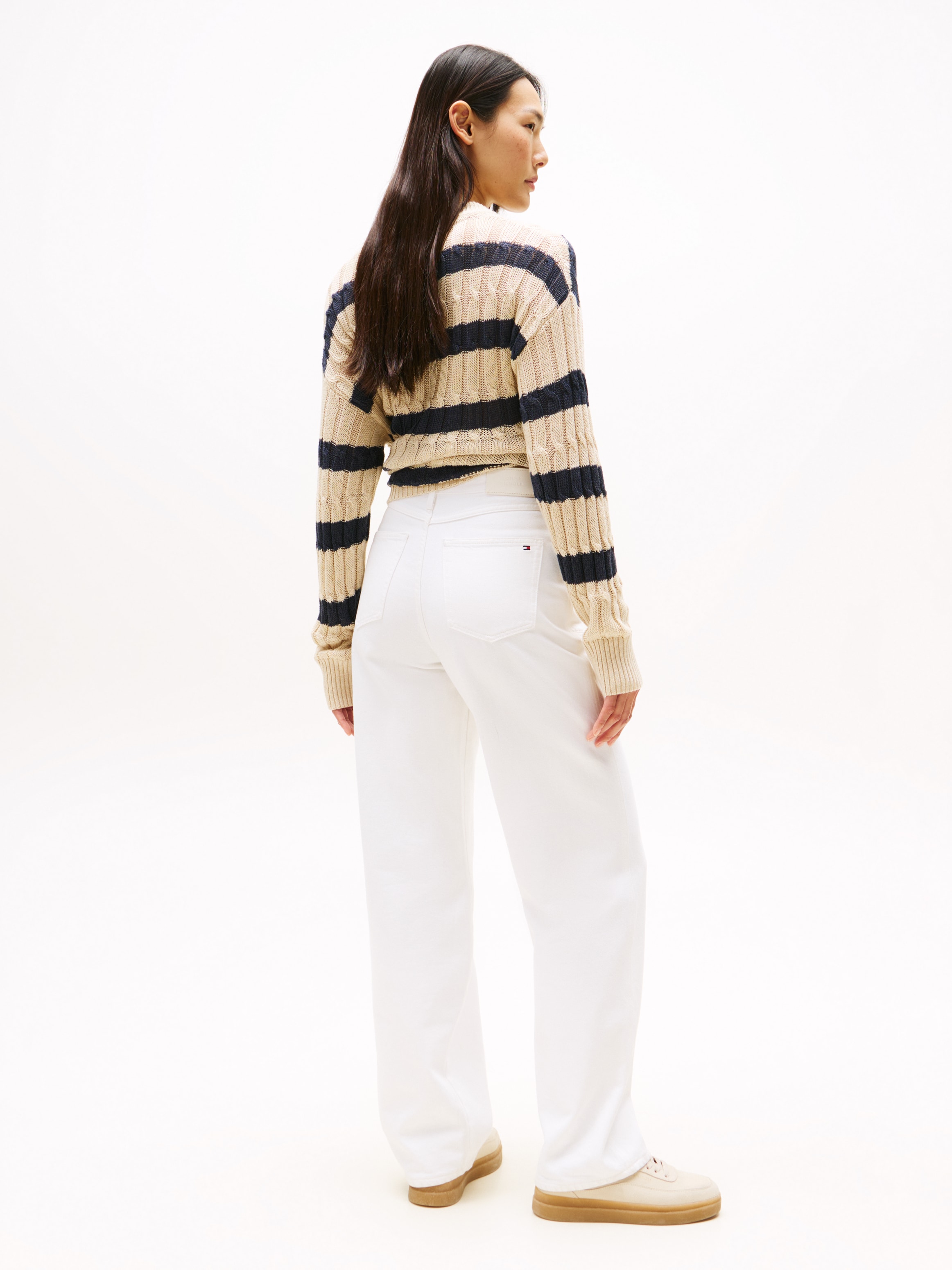 Tommy Hilfiger Straight-Jeans »DNM WHITE RELAXED STRAIGHT HW«