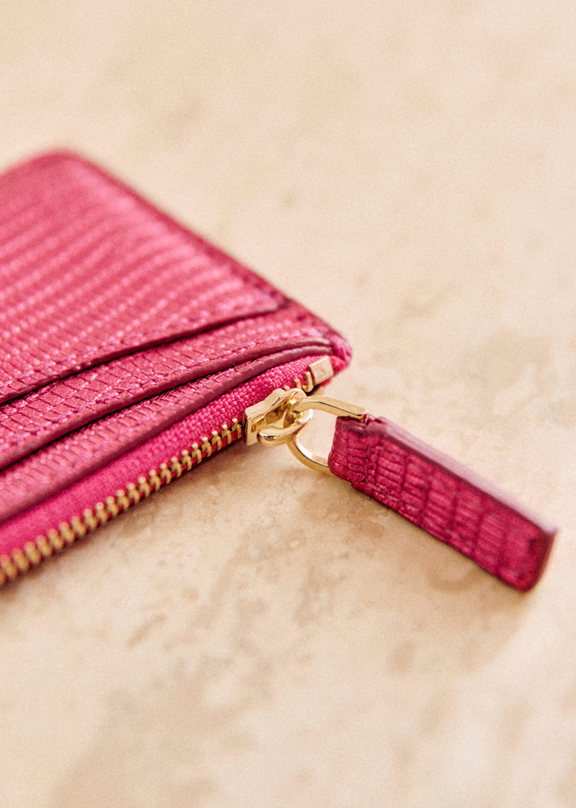 Porte-monnaie Alfredo - Rose métallisé téjus - SACS/NEW SACS Petite Maroquinerie 5906440