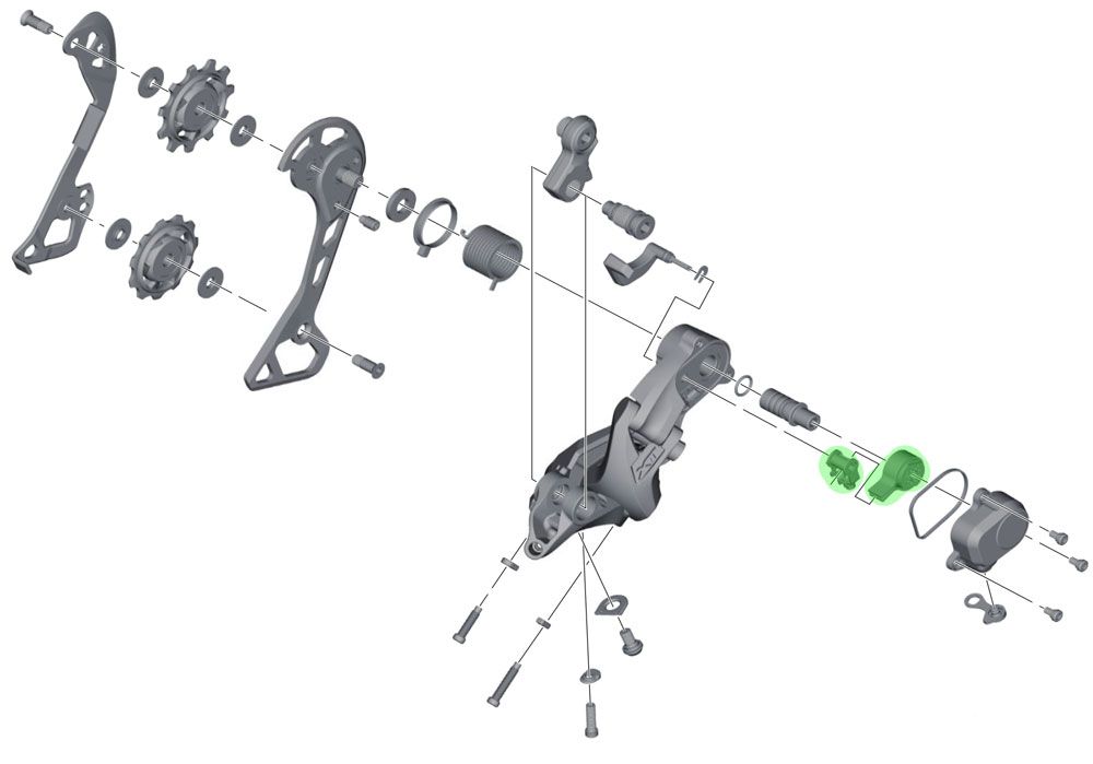 Shimano Stabilisator-Einheit für XTR/XT/SLX/DEORE/GRX Schaltwerke kaufen | Bike-Discount