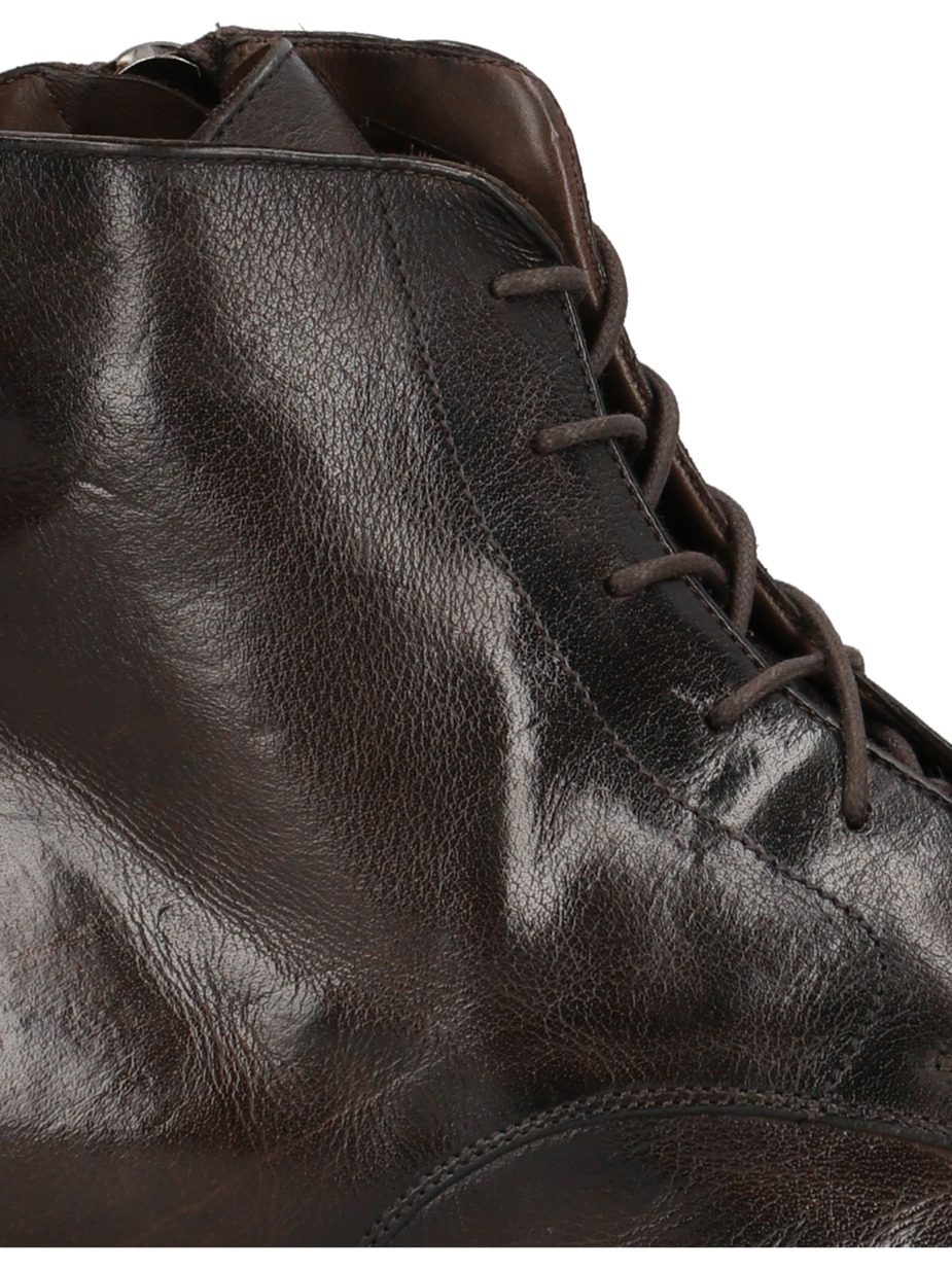 Glattleder Stiefelette