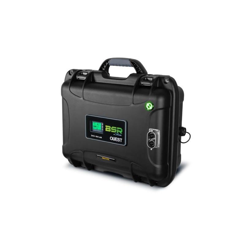 Batterie Lithium Bsr Lifepo4 24V/100Amp Spéciale Moteur Brusless + 1 Sortie Sondeur