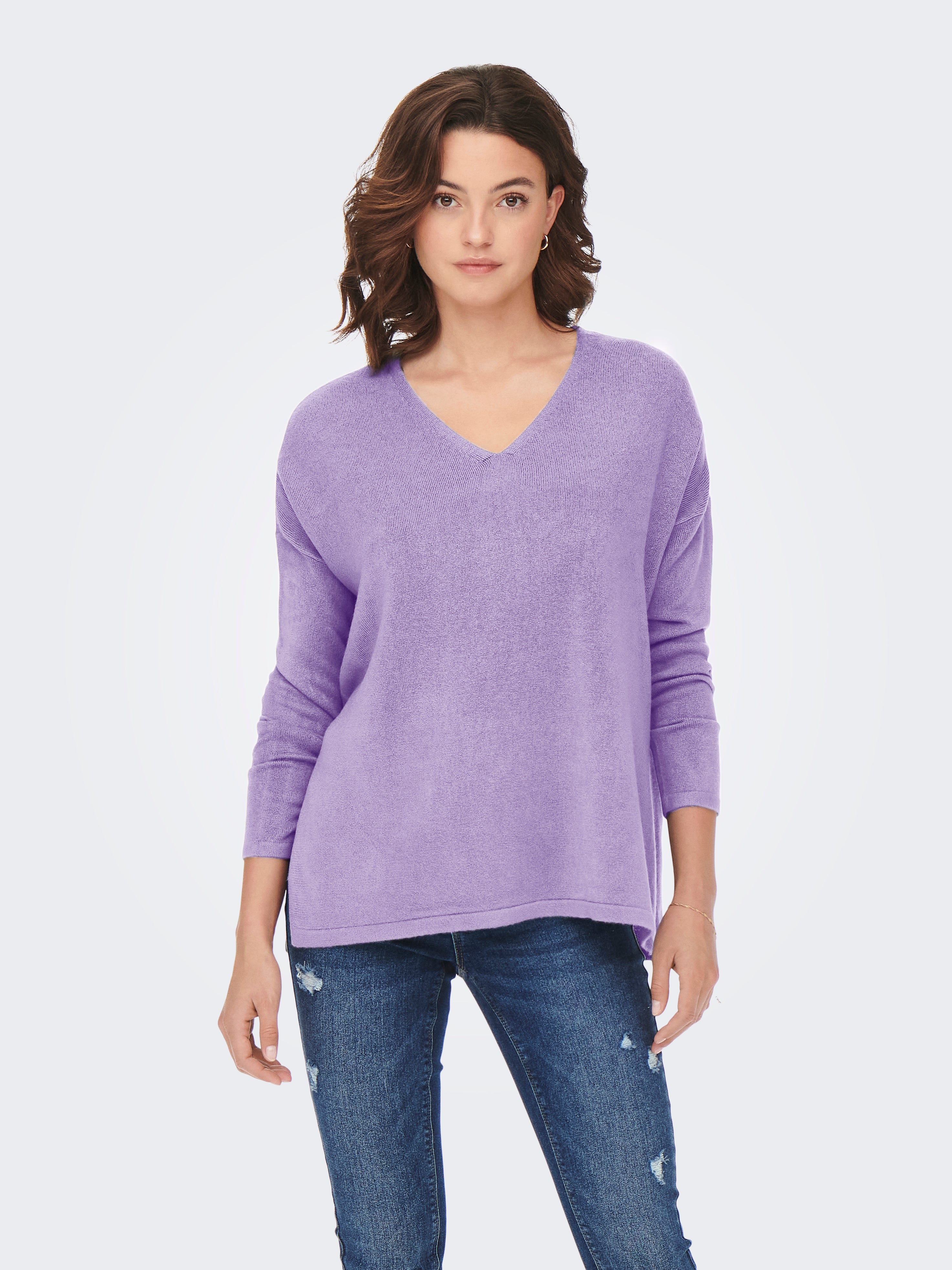 ONLAMALIA Strickpullover Purple Rose