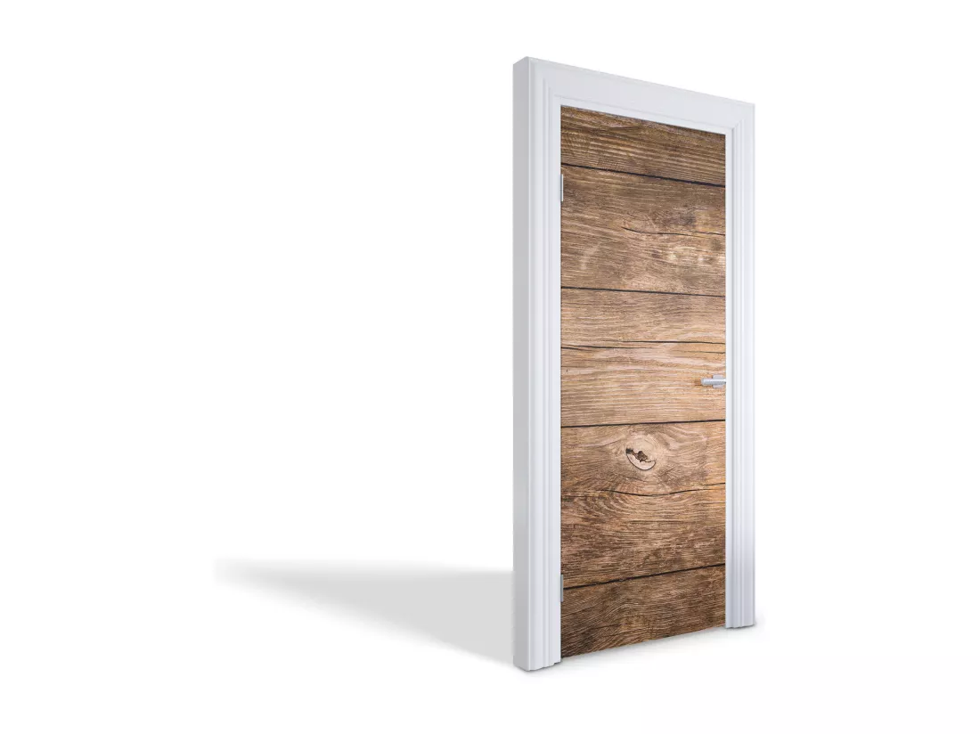 Stickers décoratifs pour portes intérieures - Parquet 75x205 cm