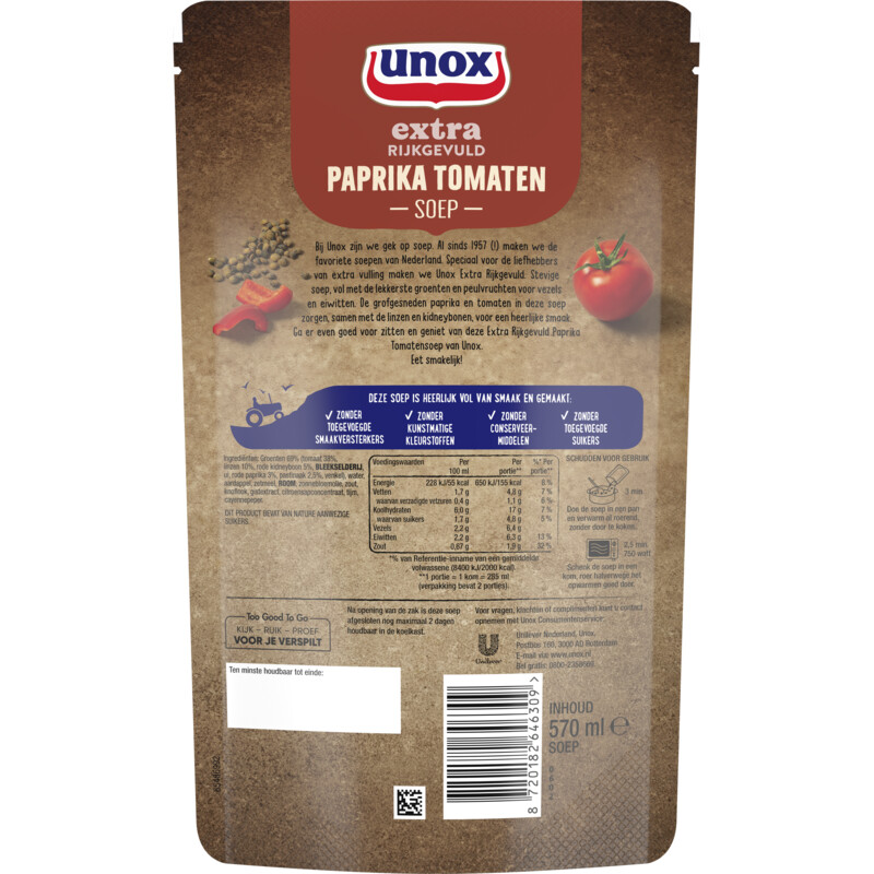 Unox Paprika tomatensoep