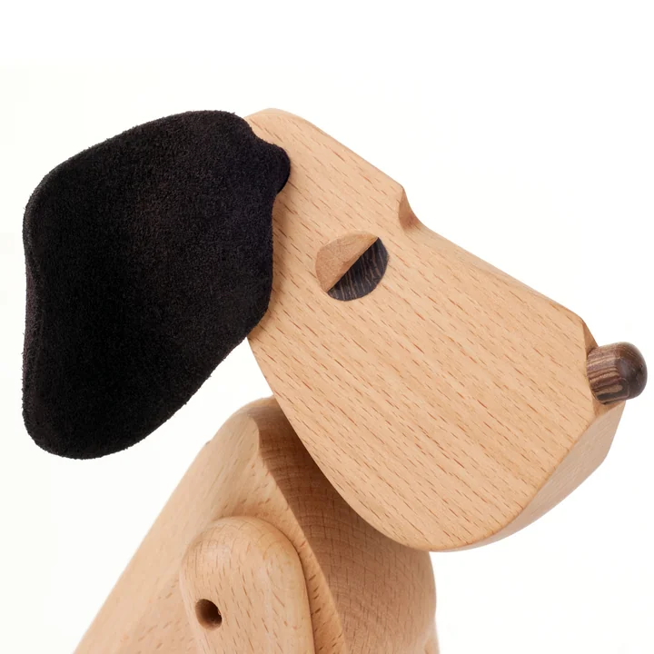 Architectmade - Holzhund Oscar H 13 cm, Buche
