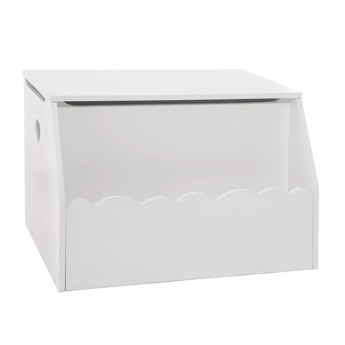 Coffre enfant bois (H38 cm) Evan Blanc