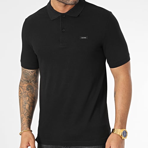 Polo Manches Courtes Stretch Pique Slim 1196 Noir
