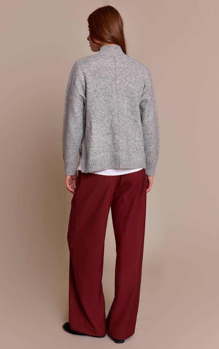 Prune Pantalon Ample Taille Basse En Tissu Tissé Avec Cordon De Serrage