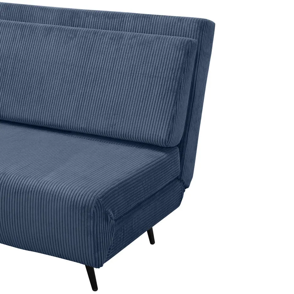 Mallory - Slaapbank 140 cm in blauwe stof
