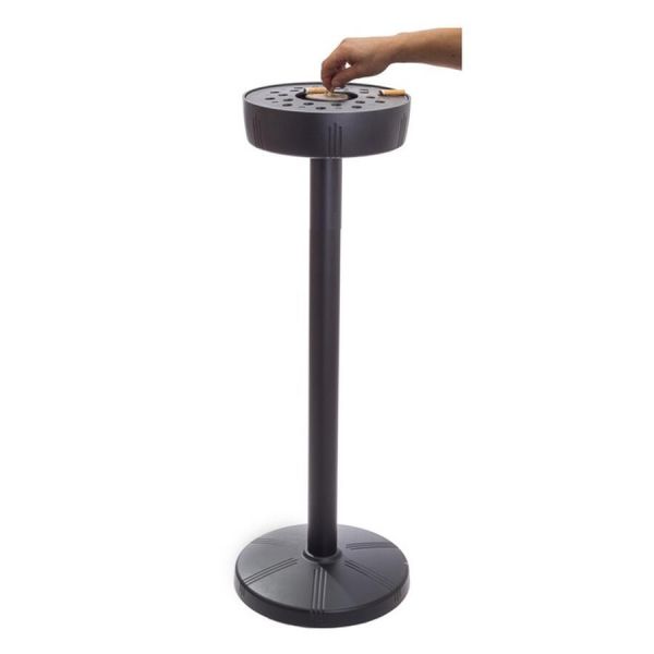 Cinzeiro Pé Preto Aluminio Forjado Lacado - CB2635