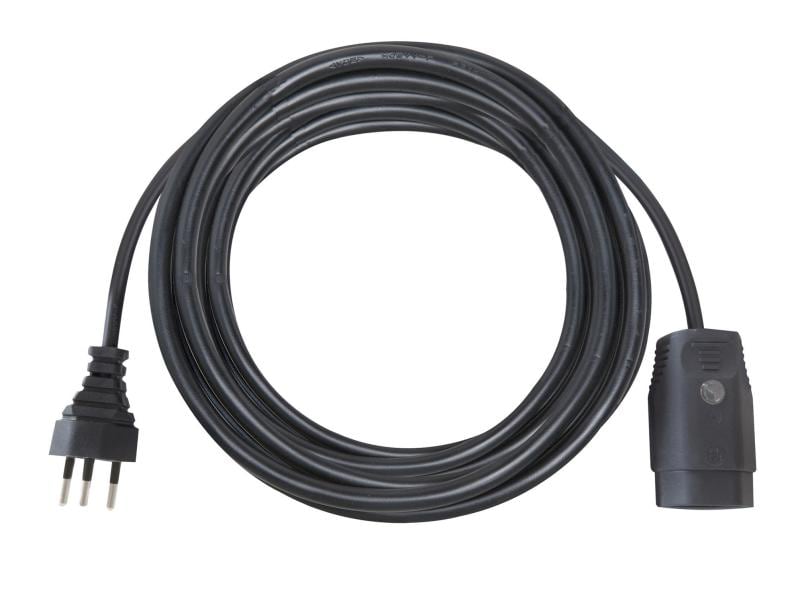 Brennenstuhl Verlängerungskabel 10 m T13-T12 T12-Stecker, T13-Kupplung, 10 m, schwarz