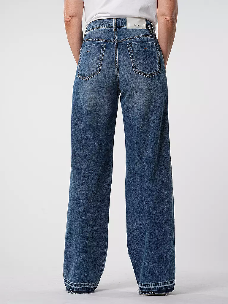 TELA Jeans Wide Leg TABACCO blau