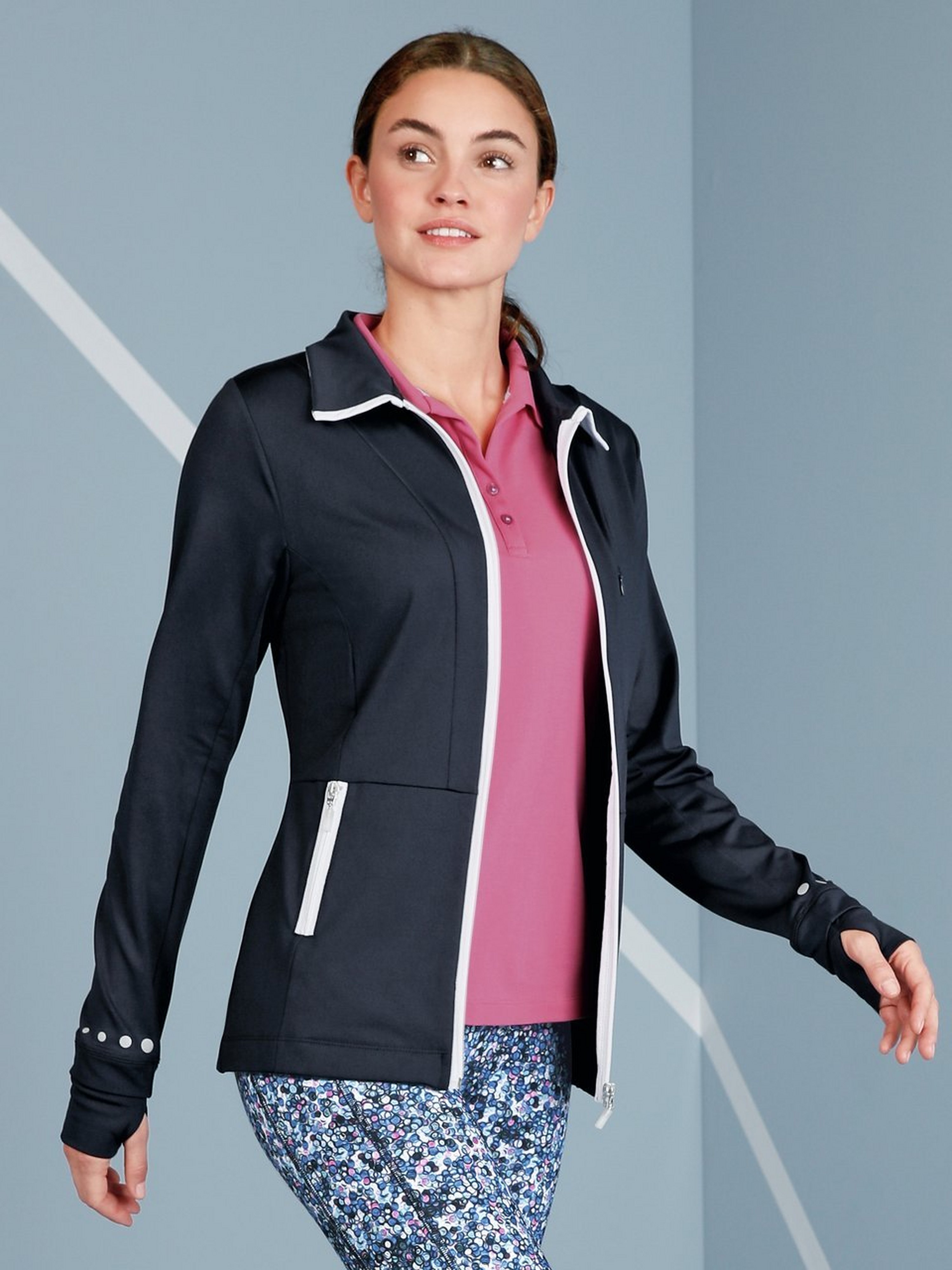 Jacke mit Umlegekragen