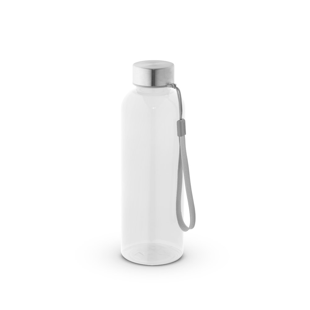 hi!dea 54326 - Bouteille PET recyclé (100% rPET) translucide, finition brillante 600 mL