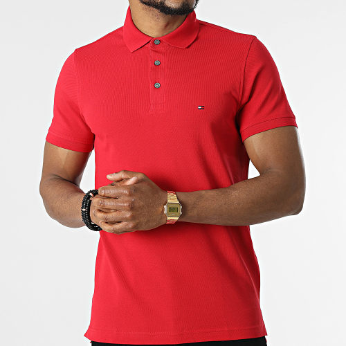 Polo Manches Courtes 1985 Slim 7771 Rouge