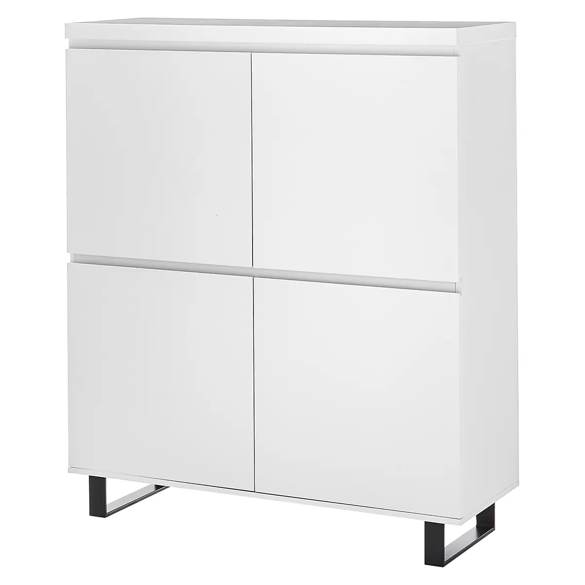 Highboard Austin schwarz,weiss