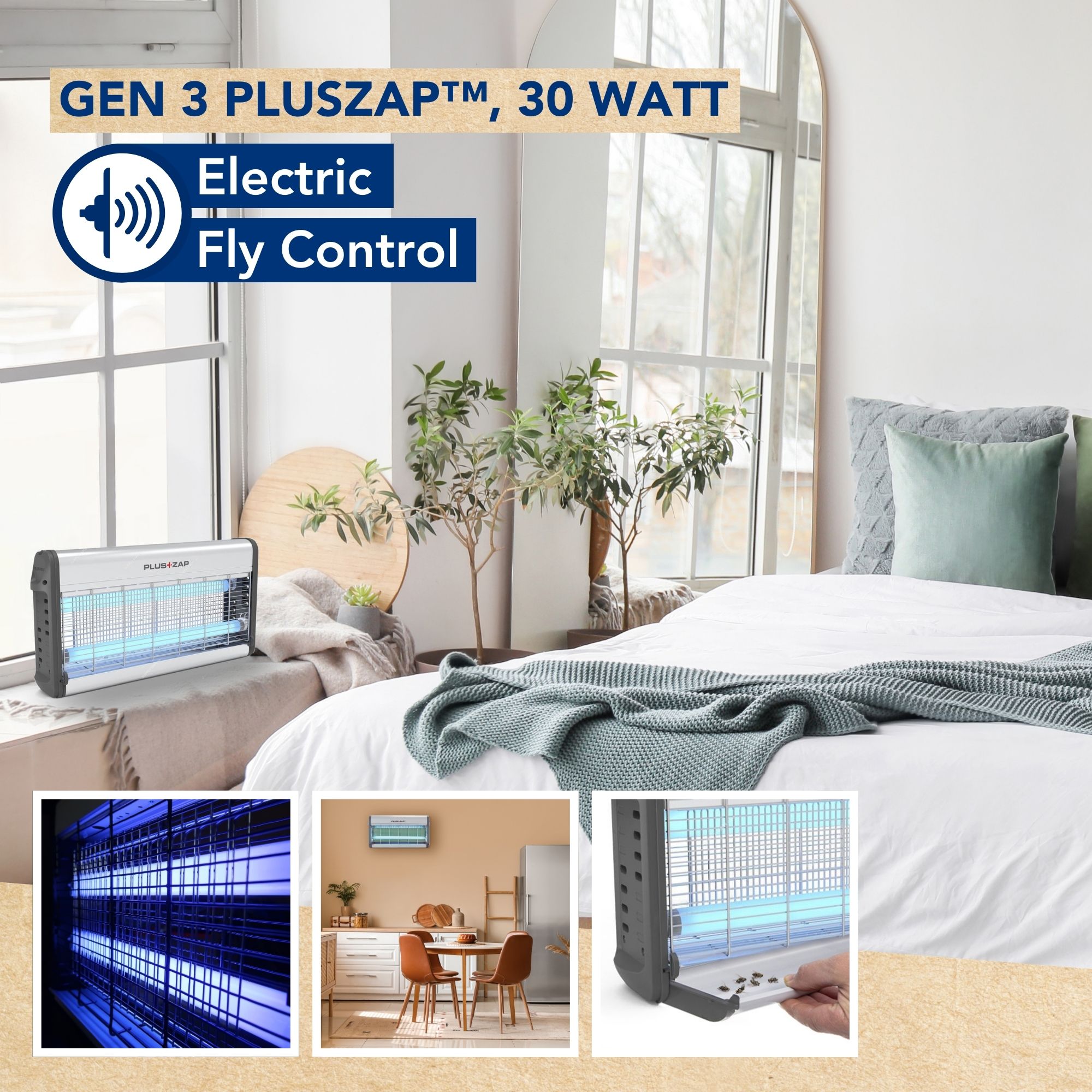 GEN 3 Plus+Zap elektrische uv-vliegenlamp