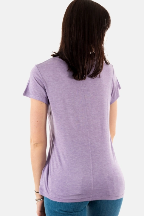 tee shirt superdry studios slub vee neck 9kb purple metallic