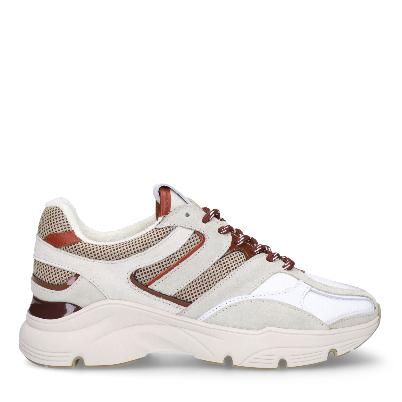 Grijze suède sneakers