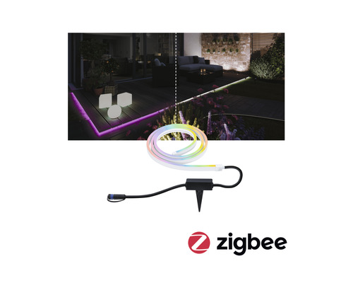Paulmann Plug & Shine LED-strip Smarter Single Strip 240 LED's 280 lm 3000-6500 K RGBW Kleurverandering IP67 230/24 V 2 m