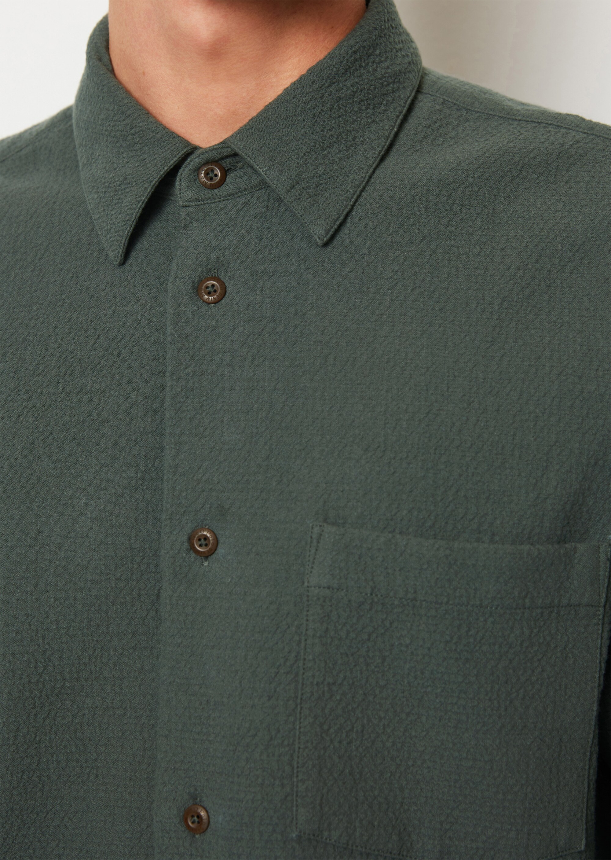 Overshirt aus doppelt gewebter Bio-Baumwolle