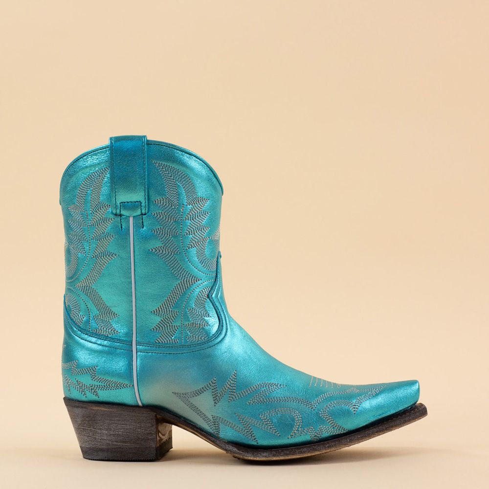 Sendra boots 18462 turquoise metallic