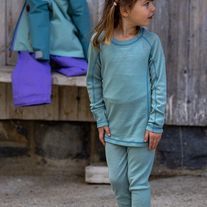 Kinder Merlin Thermounterhose blue surf