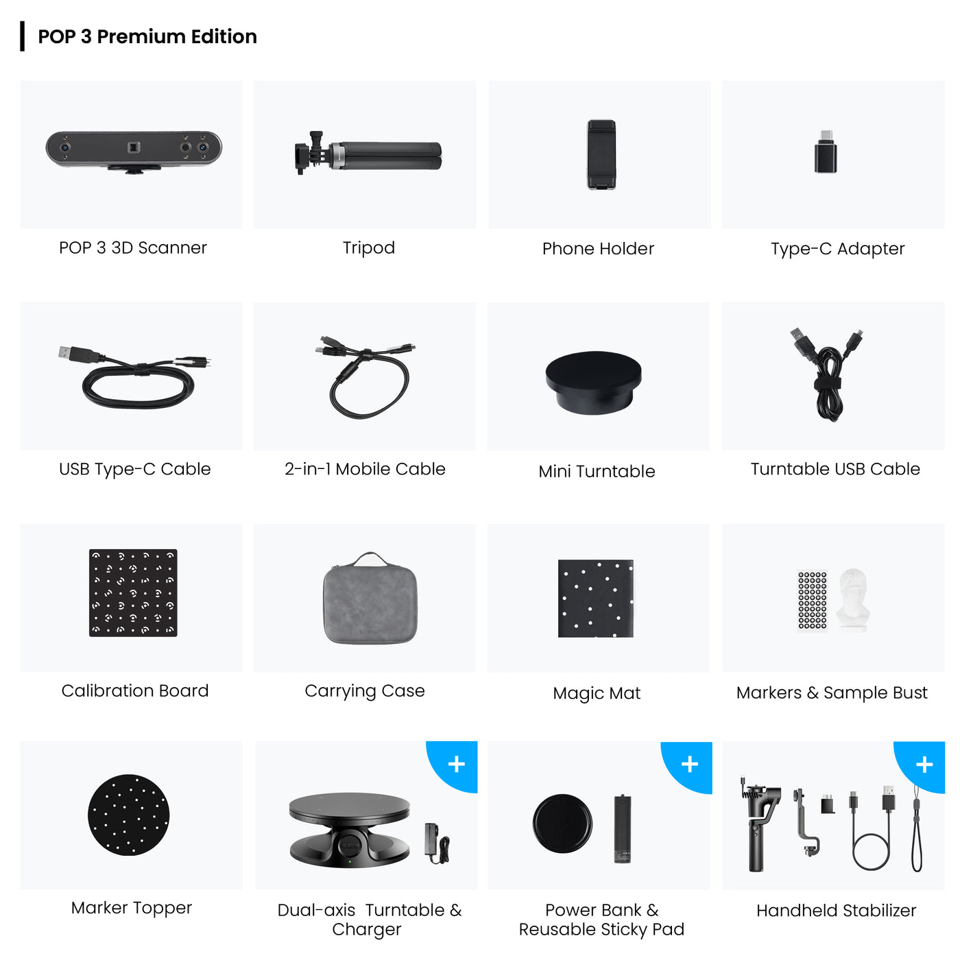 3D-Scanner Revopoint POP 3 Premium Paket