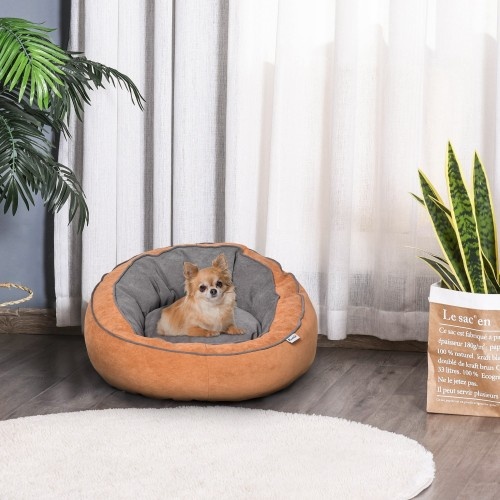 Cama laranja para animais de estimação