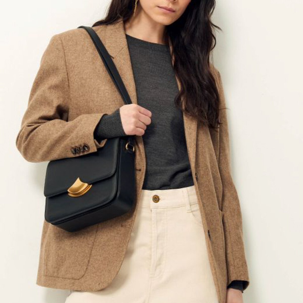 SESSUN<br>Bolsa de ombro em couro DIVILUZ
