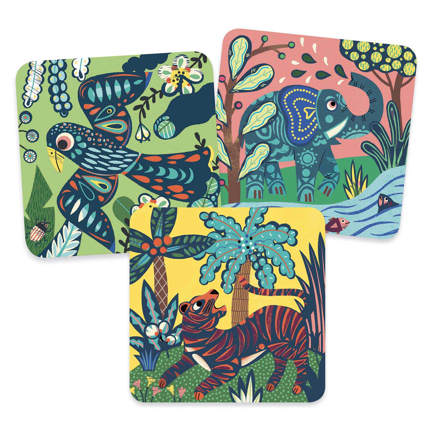 Djeco Kraskaarten Jungle