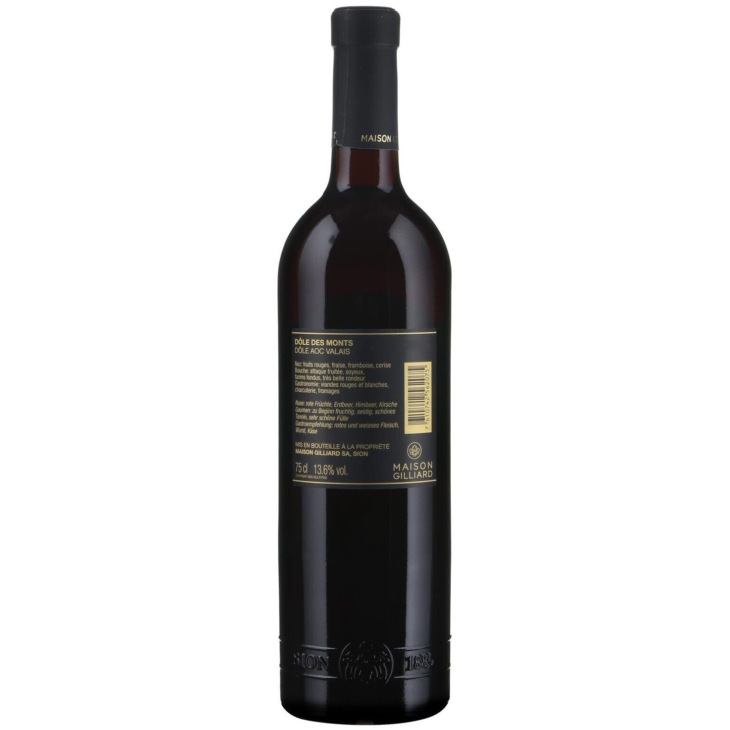 Valais AOC Dôle des Monts Maison Gilliard -75cl