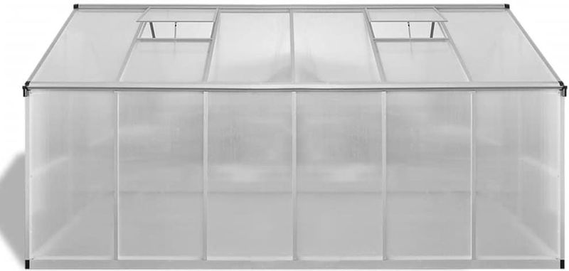 Tuinkas - Aluminium - Dubbelwandige Polycarbonaat - 9,025 m²