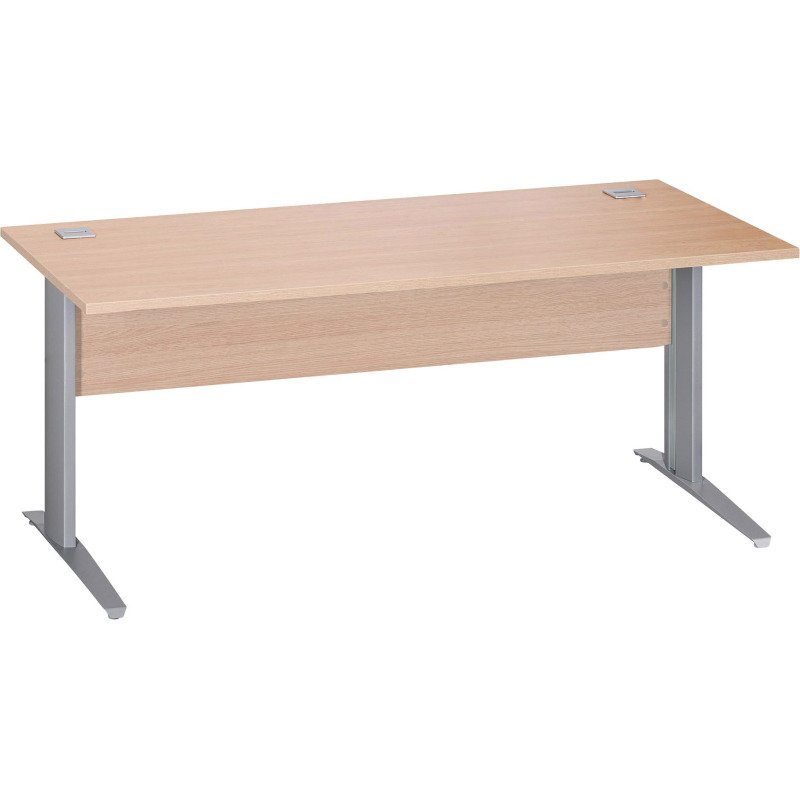 Bureau droit piètement métal Excellens - voile de fond droit