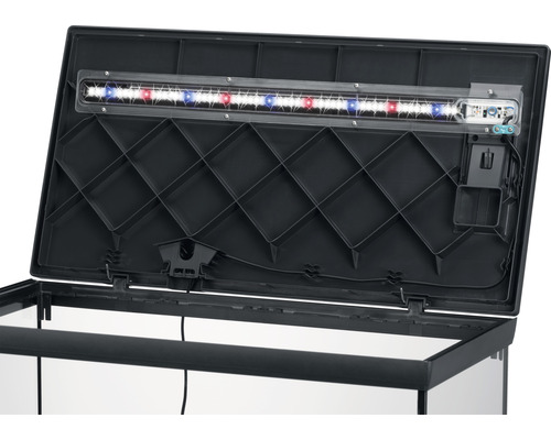 EHEIM aquaclass 66 aquarium inclusief verlichting, verwarming, filter, thermometer, 60,7 x 31 x 35 cm, antraciet