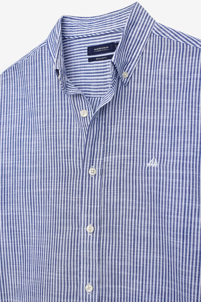 CAMISA COM EFEITO SLUB EM ALGODÃO