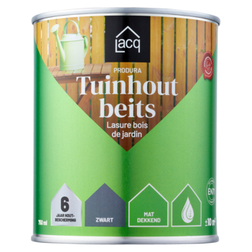 Lacq Tuinhout beits dekkend zwart 750 ml