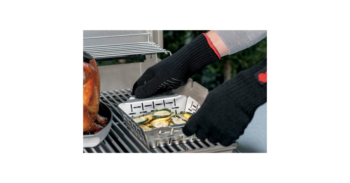 WeberDeluxe Grillkorf groentekorf  (Roestvrij staal)