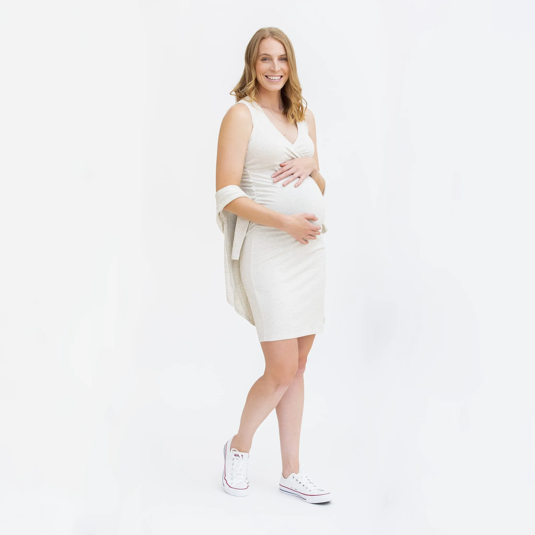 Bella Maternité Robe avec Poche Maternité