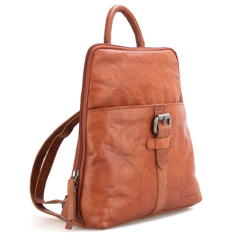 Spikes & Sparrow Bronco Texas Backpack Cognac