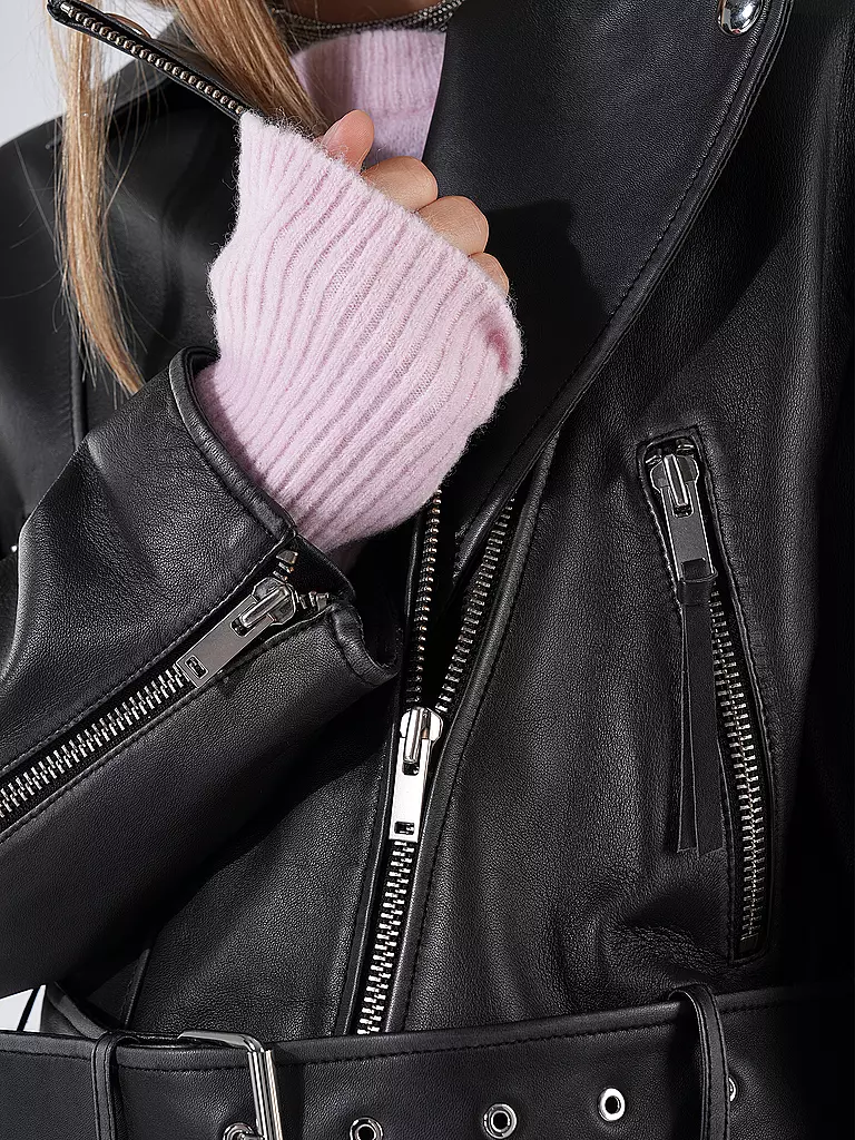 WEEKEND MAX MARA Lederjacke SALETTA schwarz