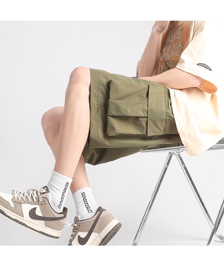 blastealle - Cargoshorts met trekkoord in de taille en wijde pijpen