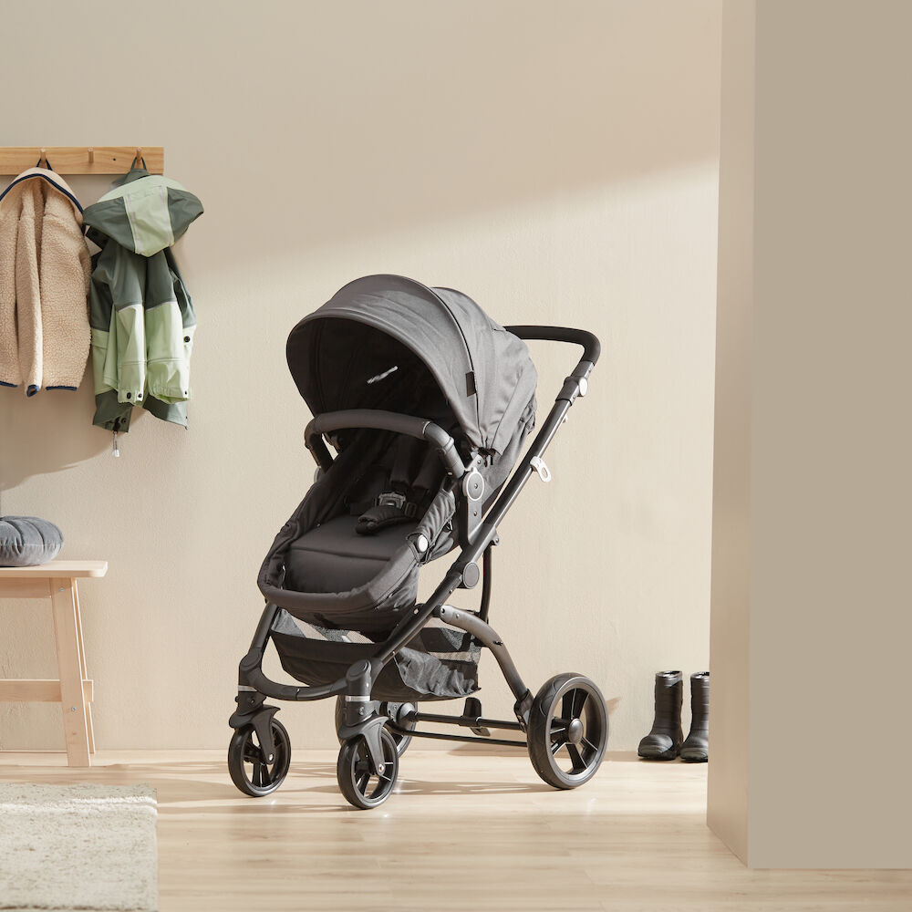 Beemoo Move 2-in-1 Kombivogn, Asphalt