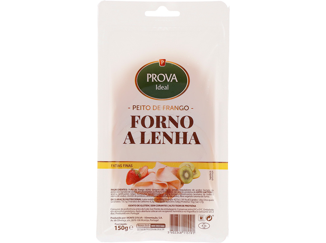 FIAMBRE FRANGO PROVA IDEAL FORNO DE LENHA F.FINAS 150G