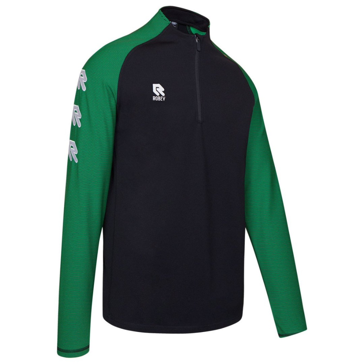 Robey Performance Trainingstrui 1/4-Zip Zwart Groen