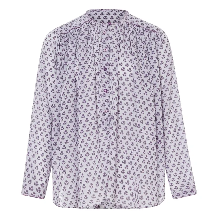 Laurence Bras Blouse Cigar Fleurs | Violet