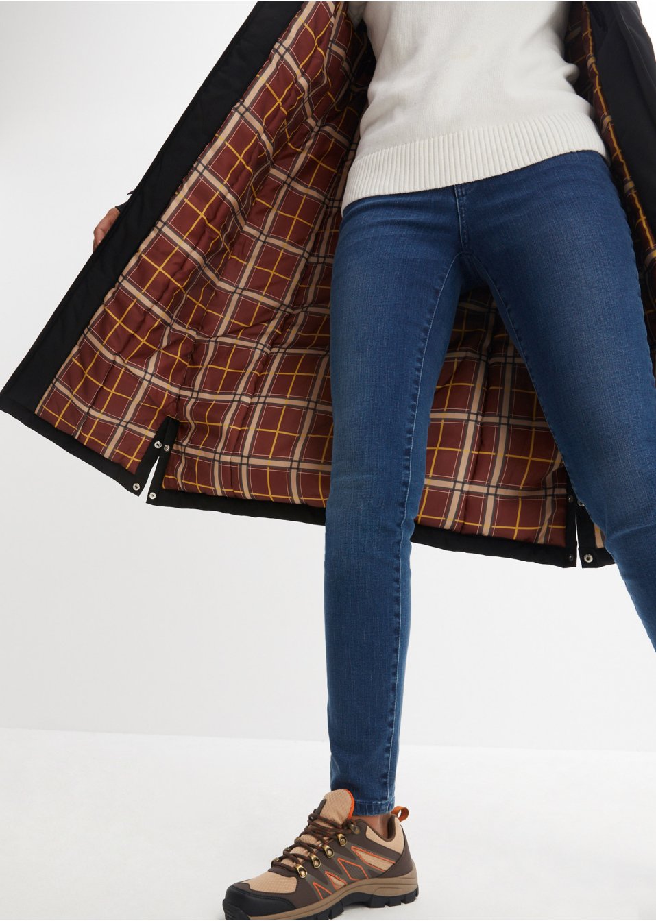 Manteau fonctionnel avec capuche et col synthétique amovible