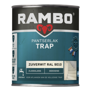 Rambo Pantserlak trap zijdeglans dekkend zuiverwit 750 ml